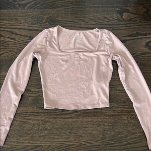 Hollister Women's Pink Long Sleeve Top